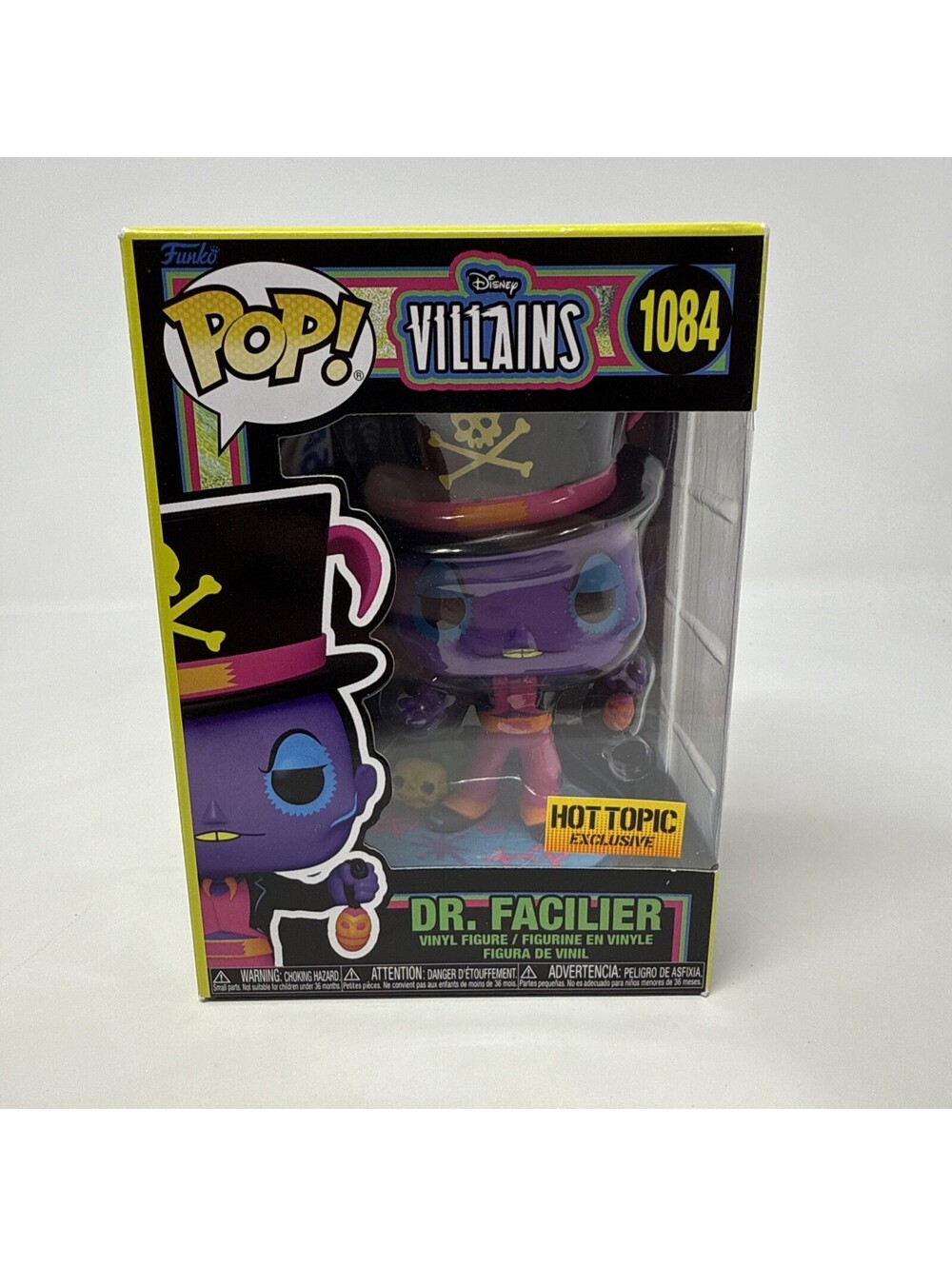 Funko POP! Disney Villains Dr. Facilier Black Light Hot Topic 1084